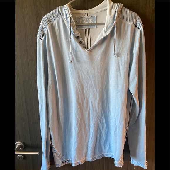 Buckle Black lightweight hoodie - Picture 1 of 2